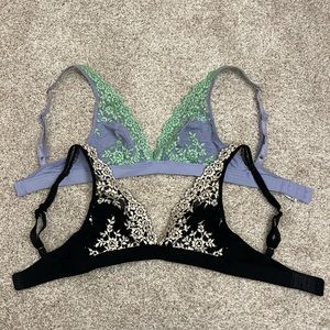 Bundle of 2 Wacoal Wireless Lace Bralettes